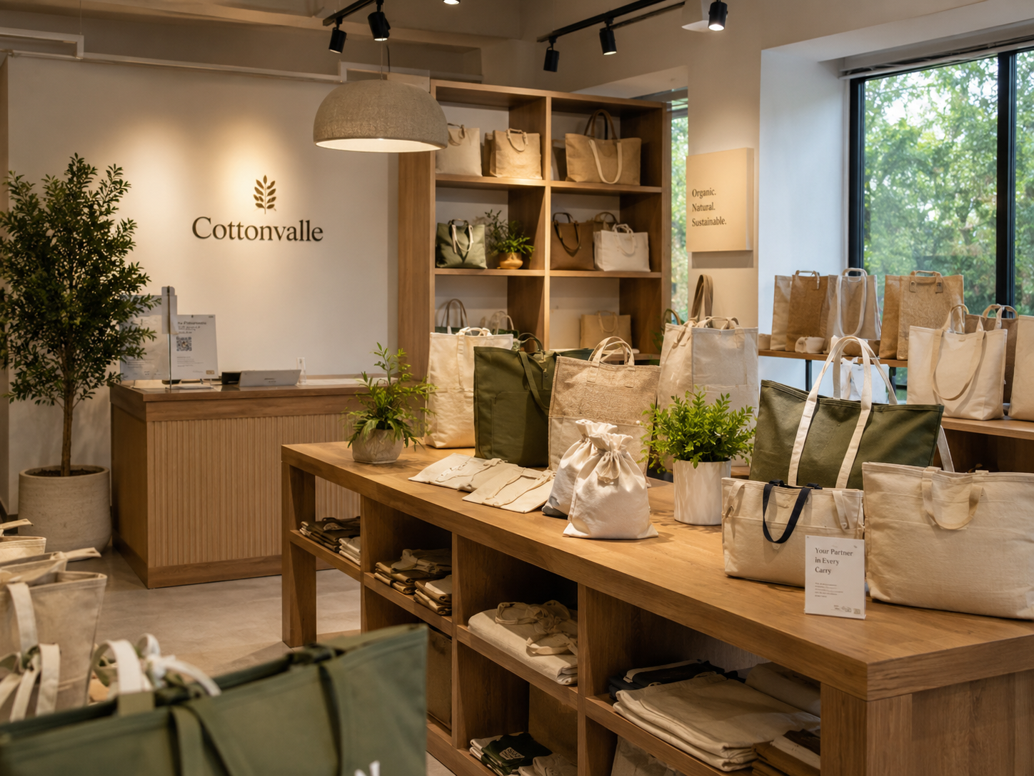 Cottonvalle realistic company showroom